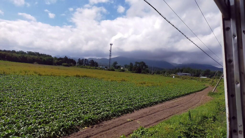 キハ40から見た渡島富士