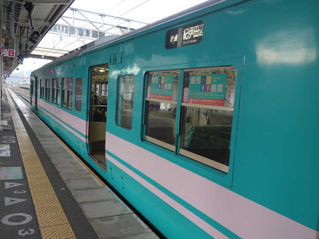 和歌山駅に入線した117系