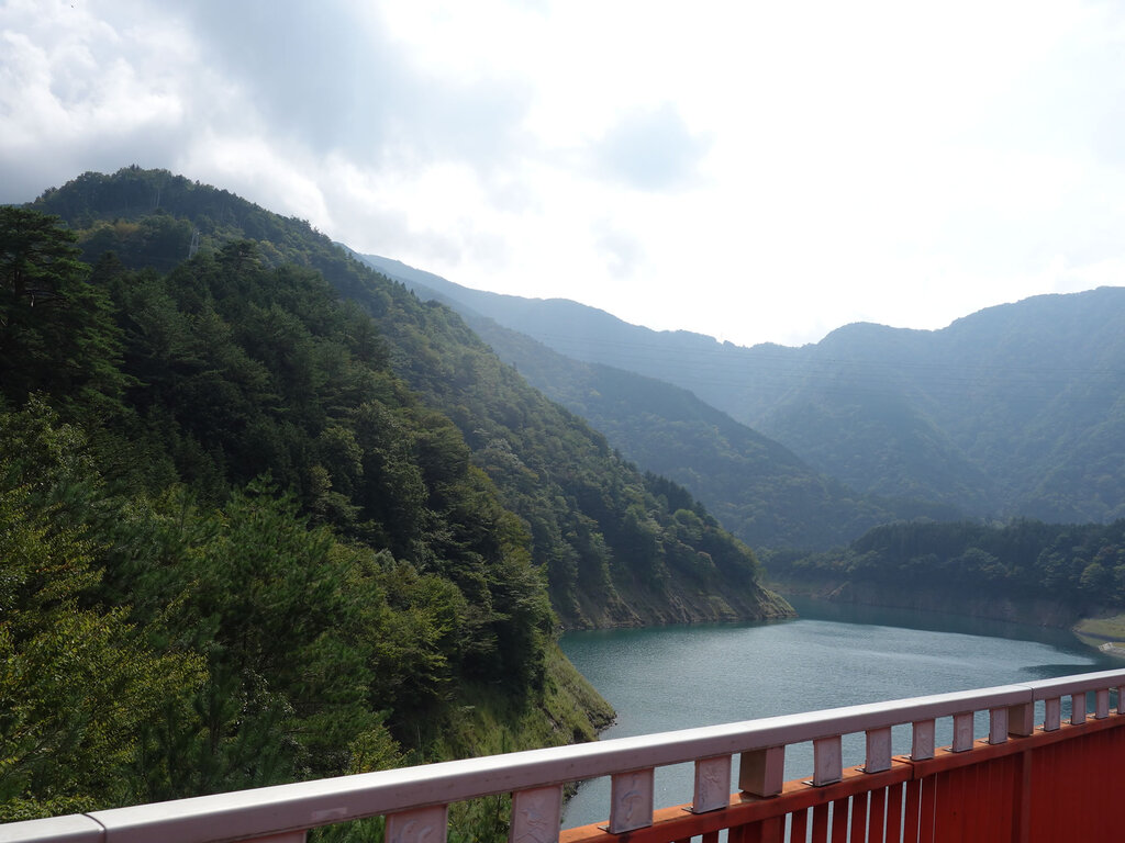 奥大井湖上駅からの景色