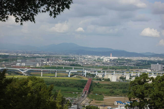 京都盆地を見下ろす