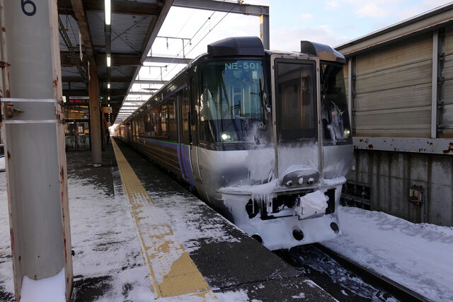 千歳駅とすずらん