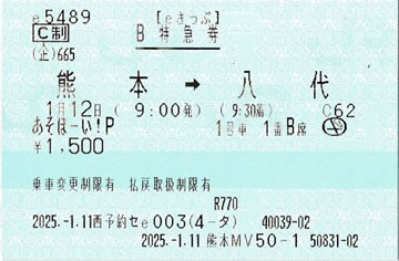 あそぼーい！特急券