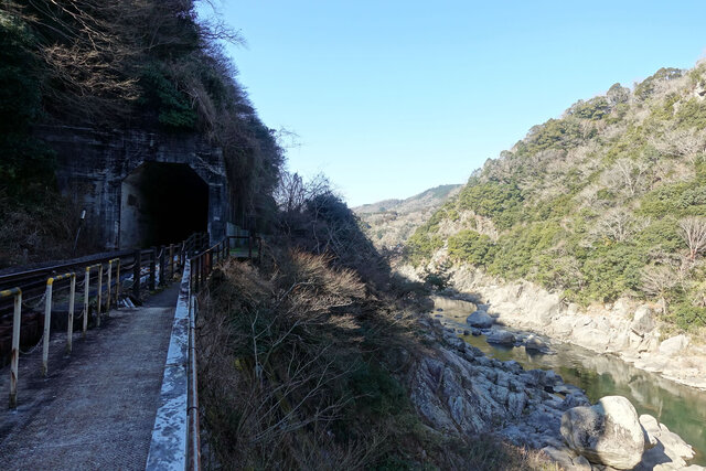 線路と歩道