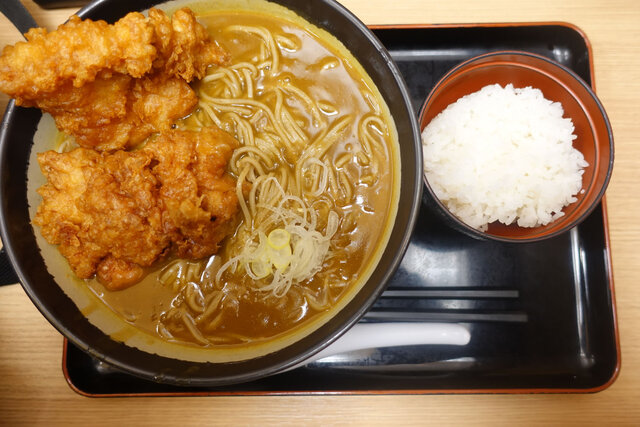 鶏から揚げカレー南蛮そば