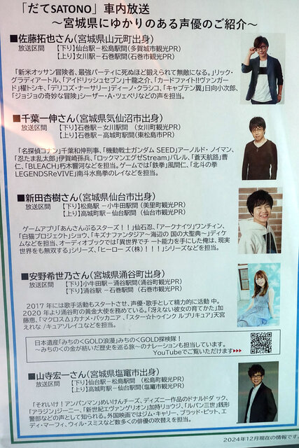 声優紹介。