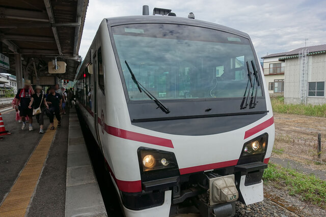 遠野駅到着