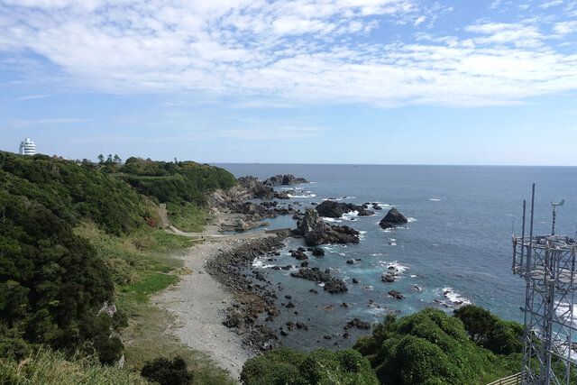 潮岬灯台からの眺め。