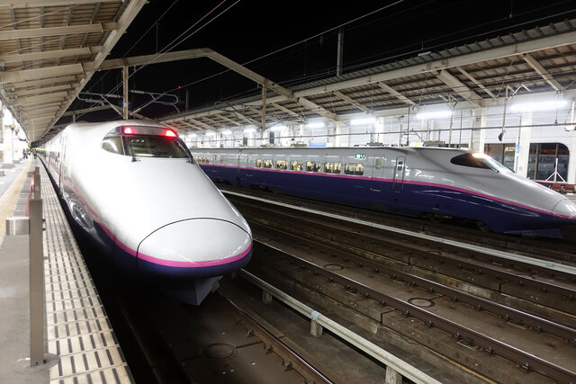 E2系どおしの離合